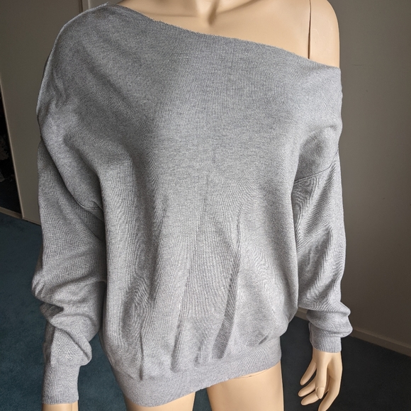 Decjuba Kori One Shoulder Knit Grey Sz S - Picture 2 of 4